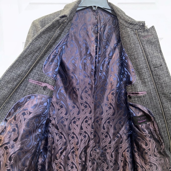 Ted Baker Endurance wool and cashmere-blend overcoat SZ 38R - Picture 7 of 13